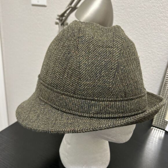 Pendleton Vintage 100% Wool Tweed Brimmed Fedora Bucket Hat- USA Medium - Picture 6 of 14